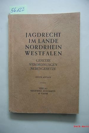 Jagdrecht im Lande Nordrhein-Westfalen