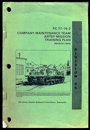 Seller image for Compoany Maintenance Tear - Artepo Mission Training Plan for sale by Don's Book Store