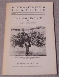 Imagen del vendedor de Southwest Museum Leaflets No. 25, The Hopi Indians a la venta por Books of Paradise