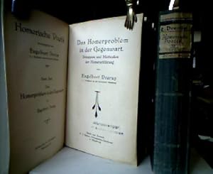 Image du vendeur pour Homerische Poetik. Bd 1 und 3 (alles Erschienene). 1. Bd., Das Homerproblem in der Gegenwart : Prinzipien und Methoden der Homererklrung. 3. Bd., Die Rhapsodien der Odyssee. mis en vente par Antiquariat Michael Solder