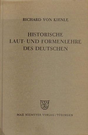 Bild des Verkufers fr Historische Laut- und Formenlehre des Deutschen. zum Verkauf von Versandantiquariat Boller