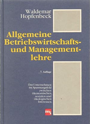 Seller image for Allgemeine Betriebswirtschaftslehre. for sale by Versandantiquariat Boller