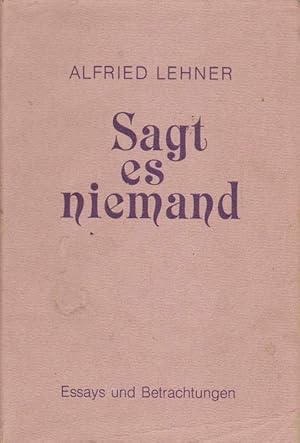 Sagt es niemand - signiert