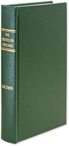 Image du vendeur pour The American Judiciary. 1992 reprint of the 1905 edition mis en vente par The Lawbook Exchange, Ltd., ABAA  ILAB