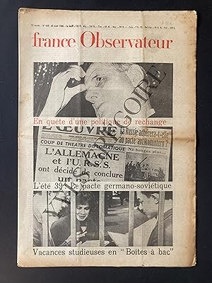 FRANCE OBSERVATEUR-N°485-20 AOUT 1959