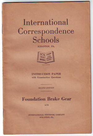 Foundation Brake Gear, Instruction Paper with Examination Questions