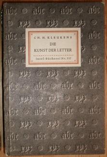 Seller image for Die Kunst der Letter. for sale by Antiquariat Johann Forster