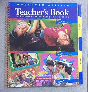 Imagen del vendedor de Teacher's Book: A Resource for Planning and Teaching, Just for Fun, Family Time, Invitations to Literacy Level K a la venta por Book Nook