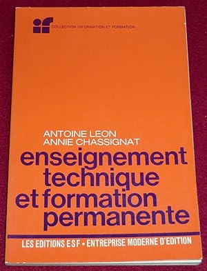 Seller image for ENSEIGNEMENT TECHNIQUE ET FORMATION PERMANENTE for sale by LE BOUQUINISTE