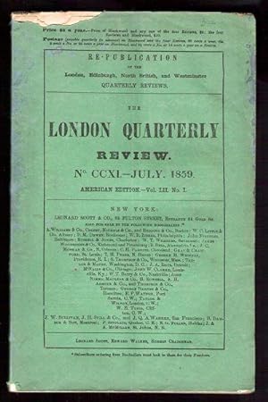 Seller image for The London Quarterly Review/No. CCXI--July, 1859/American Edition for sale by Gyre & Gimble