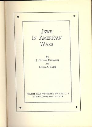 JEWS IN AMERICAN WAR