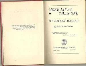 Seller image for MORE LIVES THAN ONE. MY DAYS OF HAZARD. for sale by Librera Javier Fernndez