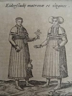 Diuersi Dithmarsorum et Vicinarum gentium habitus. Kupferstich von Braun u. Hogenberg, um 1585. 3...