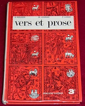 Seller image for VERS ET PROSE - 3e for sale by LE BOUQUINISTE