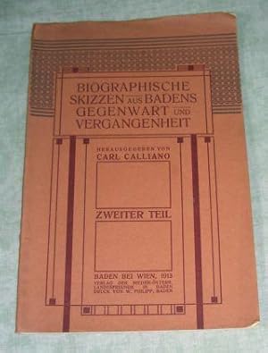 Biographische Skizzen aus Badens Gegenwart und Vergangenheit. Zweiter Teil.