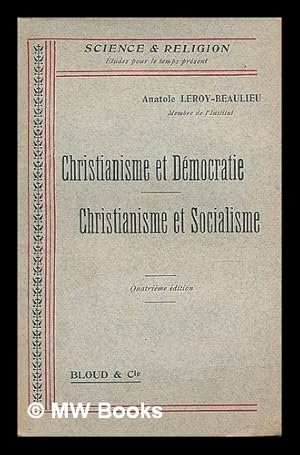 Bild des Verkufers fr Christianisme et democratie. Christianisme et socialisme zum Verkauf von MW Books Ltd.