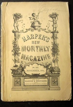 Immagine del venditore per Harper's New Monthly Magazine - November 1884 #414 venduto da SF & F Books