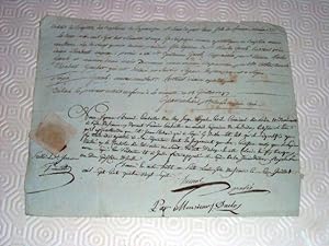 Extrait manuscrit des registres des Baptèmes de la Paroisse de Saint Louis du Port datant de 1787...