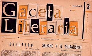 Imagen del vendedor de GACETA LITERARIA - No. 3, ao I, abril 1956. (Seoane y el Muralismo) a la venta por Buenos Aires Libros