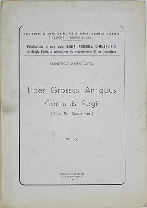 Liber Grossus Antiquus Comunis Regii Volume 4 (Liber Pax Constantiae)