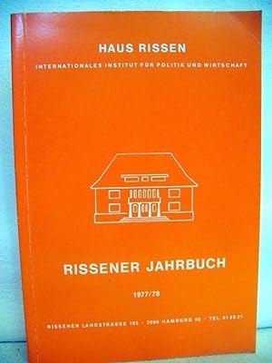 Rissener Jahrbuch - 1977/78. Internationales Institut für Politik und Wirtschaft.