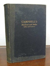 Seller image for CAMPBELL'S ABSTRACT Of CREEK INDIAN CENSUS CARDS And INDEX for sale by Tavistock Books, ABAA