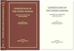 Bild des Verkufers fr Constitution of the United Nations: Analysis of Structure and Function zum Verkauf von The Lawbook Exchange, Ltd., ABAA  ILAB