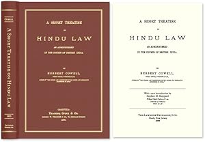 Bild des Verkufers fr A Short Treatise on Hindu Law zum Verkauf von The Lawbook Exchange, Ltd., ABAA  ILAB