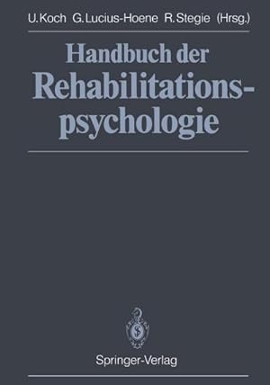 Bild des Verkufers fr Handbuch der Rehabilitationspsychologie zum Verkauf von AHA-BUCH GmbH