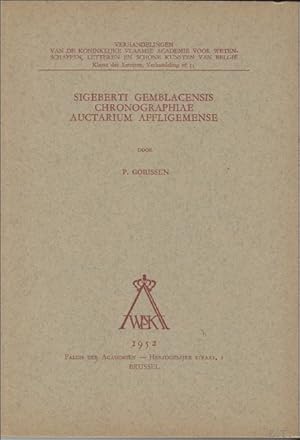 Image du vendeur pour SIGEBERTI GEMBLACENSIS CHRONOGRAPHIAE AUCTARIUM AFFLIGEMENSE, mis en vente par BOOKSELLER  -  ERIK TONEN  BOOKS