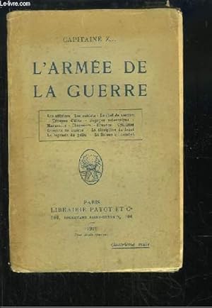 Imagen del vendedor de L'Arme de la Guerre a la venta por Le-Livre