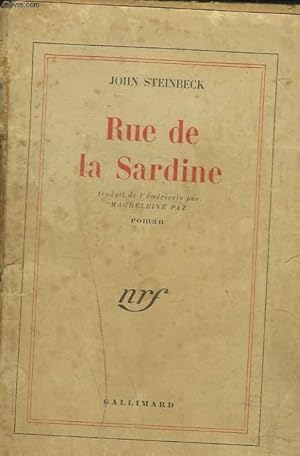 Bild des Verkufers fr RUE DE LA SARDINE zum Verkauf von Le-Livre