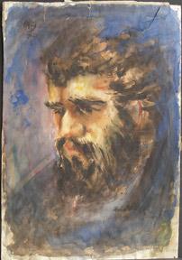 Portrait of bearded man.