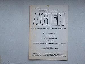 Immagine del venditore per Wang Jiaxiang und der Aufstieg Mao Zedongs". Sonderdruck der Zeitschrift ASIEN, Deutsche Zeitschrift fr Politik, Wirtschaft und Kultur, Nr. 25, Oktober 1987, Hrsg. von Dr. Bernhard Dahm venduto da Bildungsbuch