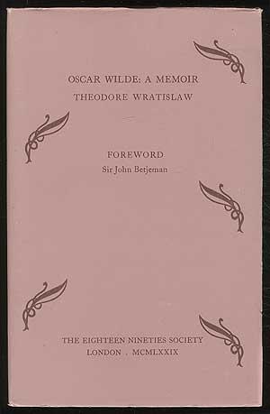 Immagine del venditore per Oscar Wilde: A Memoir venduto da Between the Covers-Rare Books, Inc. ABAA