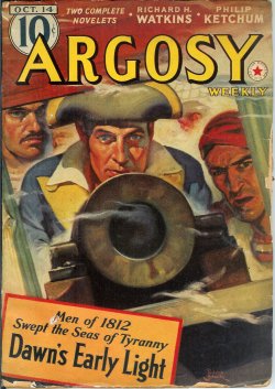 Imagen del vendedor de ARGOSY Weekly: October, Oct. 14, 1939 ("Lords of Creation") a la venta por Books from the Crypt