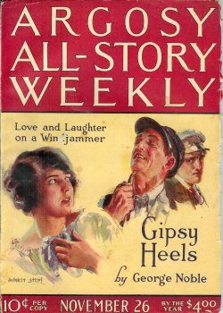 Image du vendeur pour ARGOSY ALL-STORY Weekly: November, Nov. 26, 1921 mis en vente par Books from the Crypt