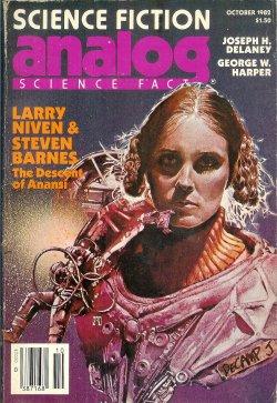 Image du vendeur pour ANALOG Science Fiction/ Science Fact: October, Oct. 1982 ("The Descent of Anansi") mis en vente par Books from the Crypt