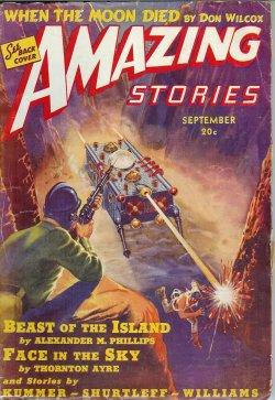 Image du vendeur pour AMAZING Stories: September, Sept. 1939 mis en vente par Books from the Crypt