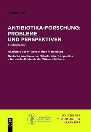 Bild des Verkufers fr Antibiotika-Forschung: Probleme und Perspektiven : Stellungnahme zum Verkauf von AHA-BUCH GmbH