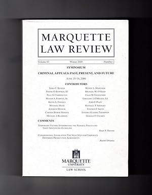 Marquette Law Review - Winter 2009