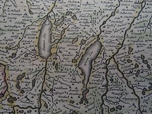 Bavariae Superioris et Inferioris nova descriptio. Altkolor. Kupferstich von Janssonius, um 1650....