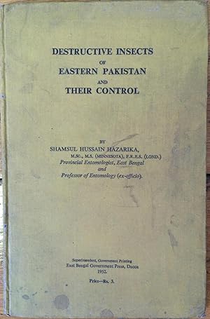 Seller image for Destructive insects of Eastern Pakistan and their control. for sale by Arthur Probsthain
