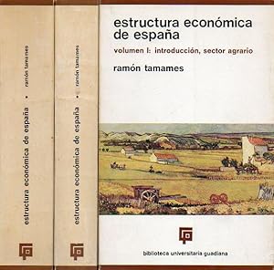 Imagen del vendedor de ESTRUCTURA ECONMICA DE ESPAA. 2 vols. I. INTRODUCCIN, SECTOR AGRARIO. II. INDUSTRIA Y SERVICIOS. III RENTA, INSTITUCIONES Y DESARROLLO. 7 edicin, revisada y ampliada. a la venta por angeles sancha libros