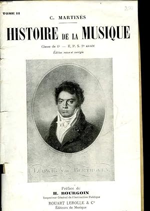 Seller image for HISTOIRE DE LA MUSIQUE - TOME 2 for sale by Le-Livre