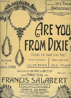 Bild des Verkufers fr ARE YOU FROM DIXIE ? zum Verkauf von Le-Livre