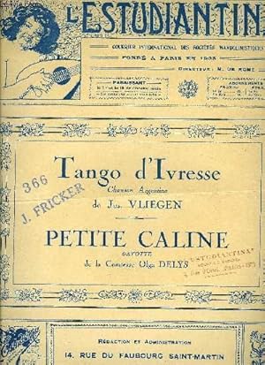 Seller image for TANGO D'IVRESSE / PETITE CALINE for sale by Le-Livre