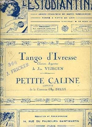 Seller image for TANGO D'IVRESSE / PETITE CALINE for sale by Le-Livre