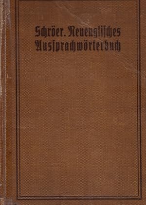 Seller image for Neuenglisches Aussprachewrterbuch for sale by Rheinlandia Verlag