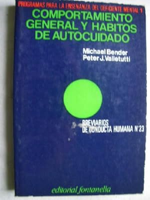 Seller image for COMPORTAMIENTO GENERAL Y HBITOS DE AUTOCUIDADO for sale by Librera Maestro Gozalbo